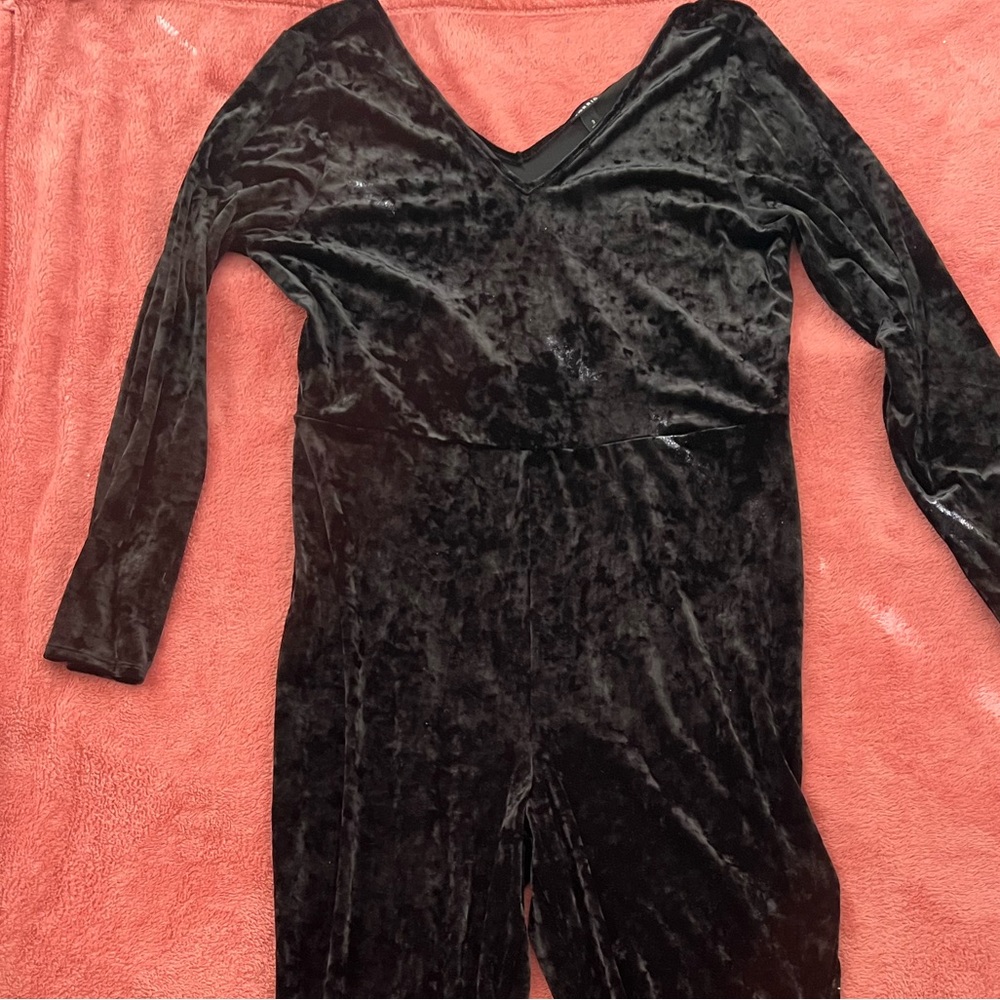 Black Velvet Jumpsuit